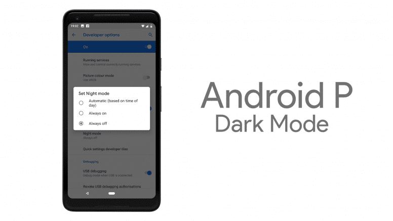 Android P Dark Mode